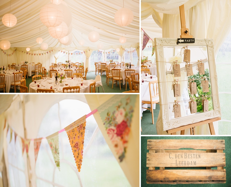 wedding marquee details